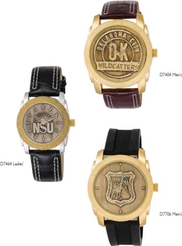 ABelle Promotional Time Maverick Medallion Gold Men's Watch w/ Leather Strap