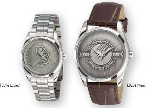Men's Berkeley Medallion Silver Watch with Leather Strap