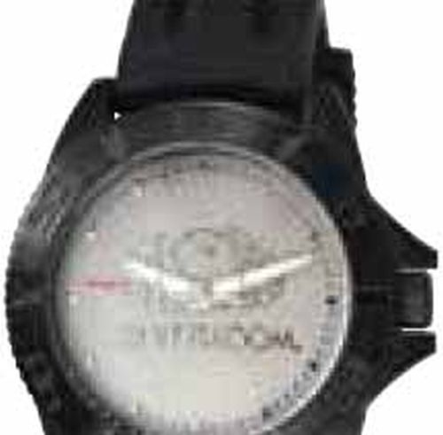 Remington Medallion Black Stainless Steel Watch w/ Rubber Strap