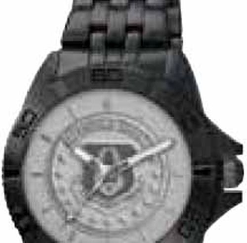 Remington Medallion Black Plated Watch w/ Stainless Steel Case and Bracelet