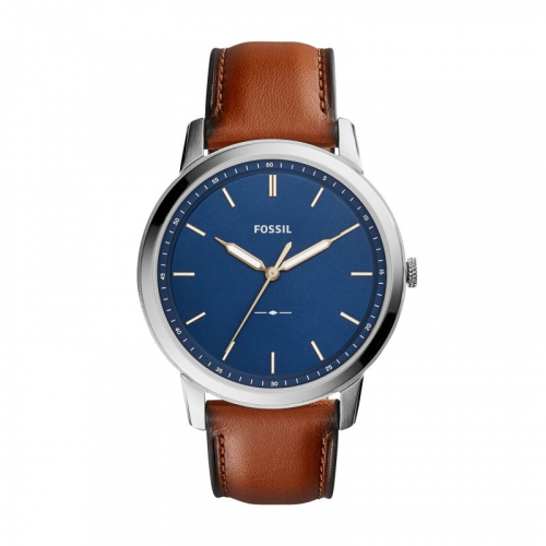 The Minimilast Three Hand Brown Leather Watch by Fossil