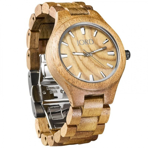 Jord® Fieldcrest Koa & Burl Natural Wood Watch