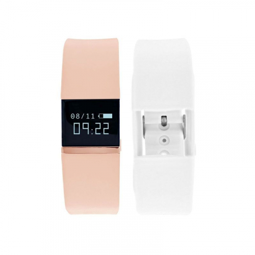 iFitness Tracker Watch - (Pink and White)