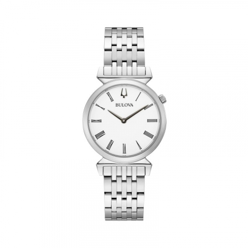 Bulova Ladies' Classic Regatta Slim Silver Bracelet Watch