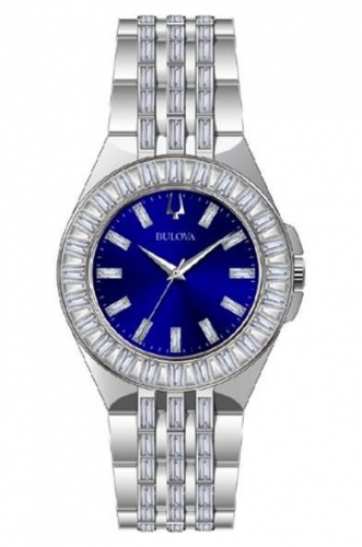 Bulova Ladies' Crystal Stainless Steel Bracelet Watch