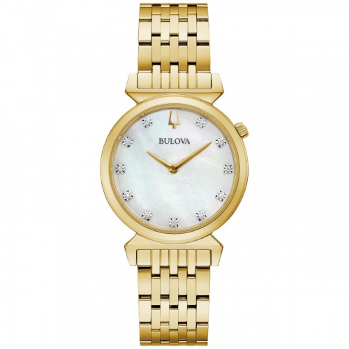 Bulova Ladies' Clasic Regatta Slim Gold Bracelet Watch