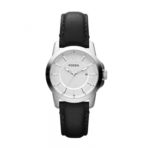Classic Casual Black Leather Ladies Watch