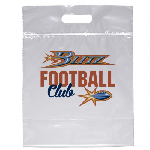Zip Closure Die Cut Handle Bag (Plastic)