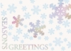Holographic Foil Snowflakes Holiday Greeting Card (5