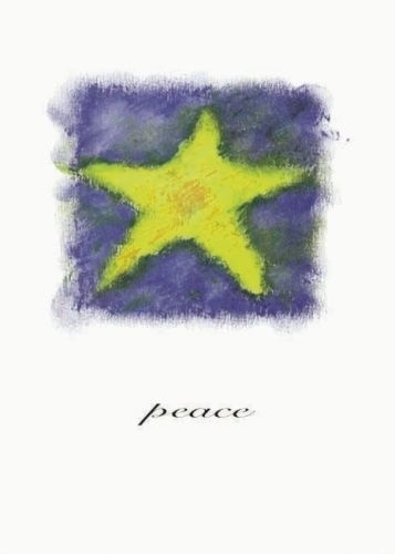 Classic-Yellow Star Holiday Greeting Card