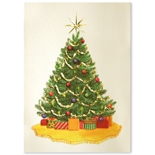 Premium-Christmas Tree Holiday Greeting Card