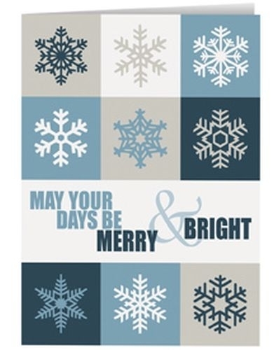 Classic-May Your Days Be Merry & Bright Holiday Greeting Card (5