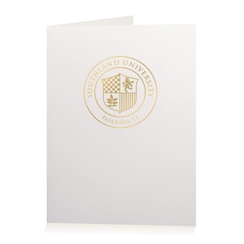 Legal Sized Pocket Folder Foil Printed - Standard White paper