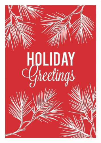 Classic-Pine Greetings Holiday Greeting Card