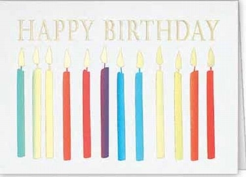 Happy Birthday Candles Everyday Greeting Card (5