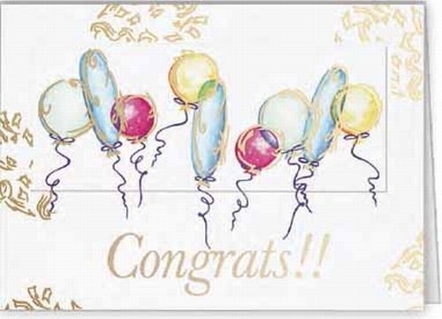 Congrats Balloons Everyday Greeting Card (5