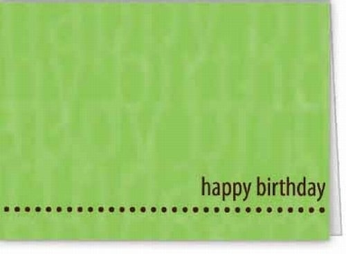 Green Happy Birthday Everyday Greeting Card (5