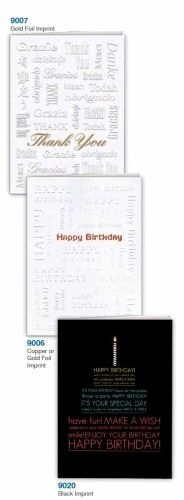 Vertical Black Happy Birthday Everyday Greeting Card (5