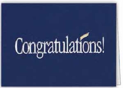 Blue Congratulations Everyday Note Card (3 1/2