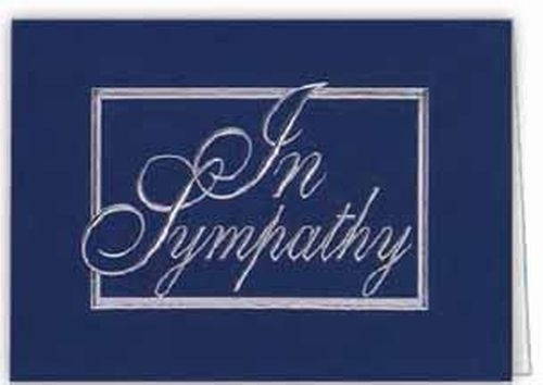 Sympathy Everyday Business Note Card (3 1/2