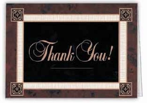 Classic Thank you Everyday Note Card (3 1/2
