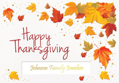 Bright Thanksgiving Leaves Greeting Card (5