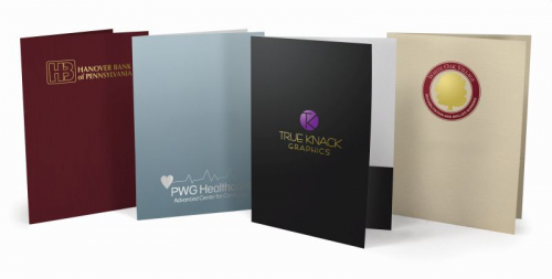 Foil Stamped Pocket Folders - Classic Papers