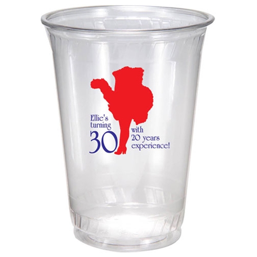 10 oz. ECO-CLEAR Compostable Cups (Made from PLA***) - OFFSET PRINTING