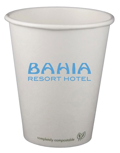 8oz. Eco-Friendly Compostable Paper Cup - OFFSET PRINTING