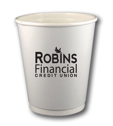 8 oz. Double-Wall, Insulated Paper Cups - Quick-Ship