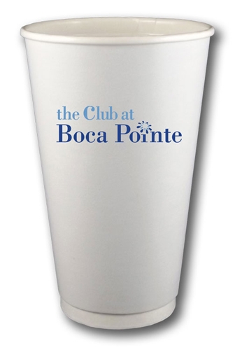 16 oz. Double-Wall, Insulated Paper Cups - Quick-Ship