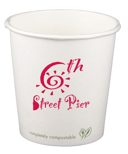 4oz. Eco-Friendly Compostable Paper Cup - Quick-Ship