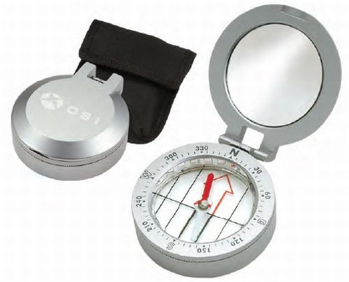 Metal Compass With Mirror