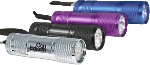 Super Bright 9 LED Aluminum Torch Flashlight