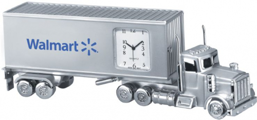 Metal Container Truck Clock
