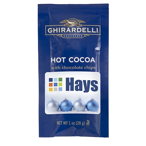 Ghirardelli Hot Cocoa, 1 oz Pouch,  with Chocolate Chips
