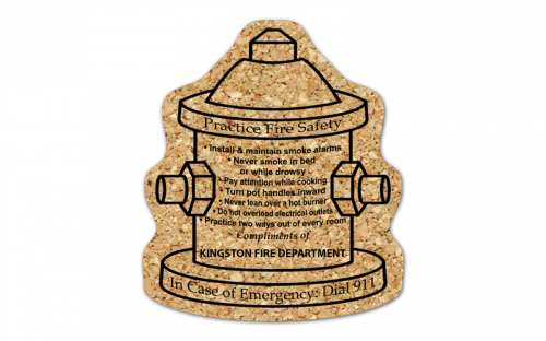 Fire Hydrant Cork Coaster