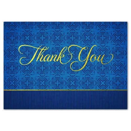 SOPHISTICATED THANK YOU (Gold Lined White Fastick® Envelope)