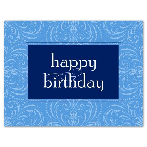 SIMPLE BIRTHDAY - PERIWINKLE (White Unlined Fastick® Envelope)