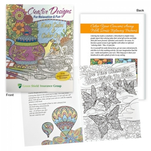 Creative Designs For Relaxation & Fun Adult Coloring Book
