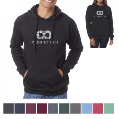 Independent Trading Company Unisex Special Blend Raglan Hooded Pullover