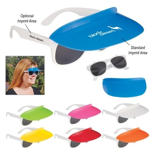 Two-Tone Visor Sunglasses