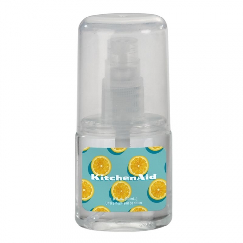 1 oz. Unscented Clear Sanitizer Spray in Oval Bottle