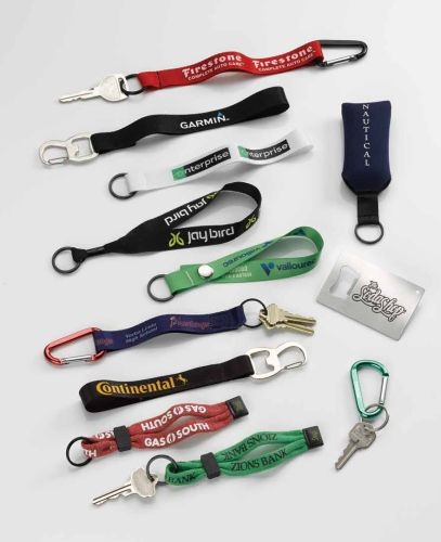 Polyester Keychain with Split-Ring & Carabiner