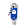 1.9 oz Clear Sanitizer w/ Carabiner & Clear Flip Top