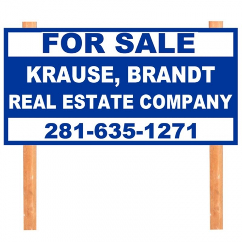 4' x 8' 10 mm Coroplast™ Sign (1-Sided/Simple Text)