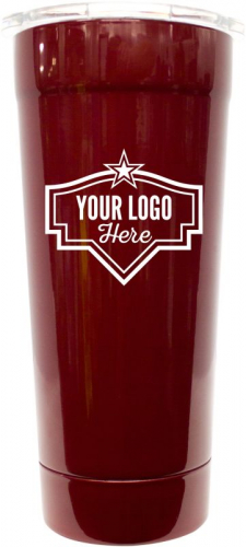 FRIO 24-7 Tumbler Powder Coated with Laser Etched Logo (Maroon)