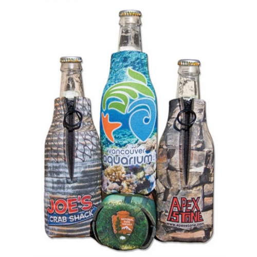 Full Color Zipper Bottle Holder (Hook And Stag Camo)