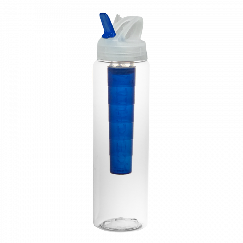 PET Clear 32 oz. Bottle w/ Freedom Lid & Blue Ice Chill'r