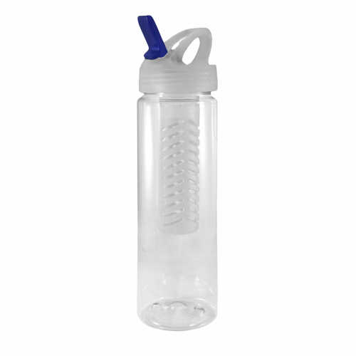 Freedom PET 25 oz. Bottle with Freedom Lid & Clear Infuser Basket with Blue Spout